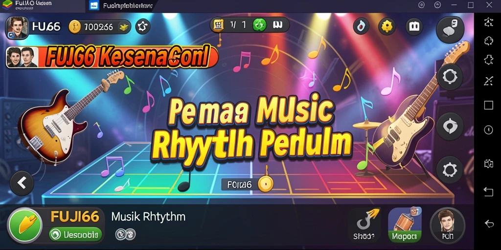 Antarmuka <strong>FUJI66</strong> yang menarik dengan fitur Musik Rhythm.