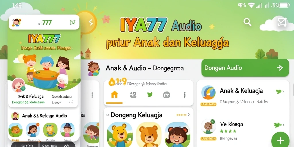 Tampilan antarmuka IYA777 yang ramah anak dan menarik.