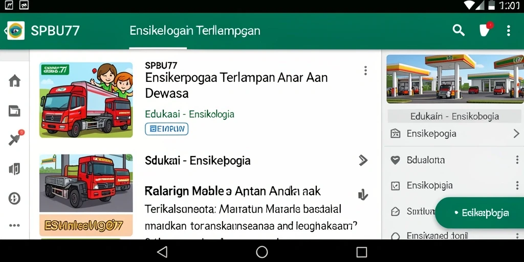 Tampilan antarmuka SPBU77 yang ramah pengguna dan informatif.